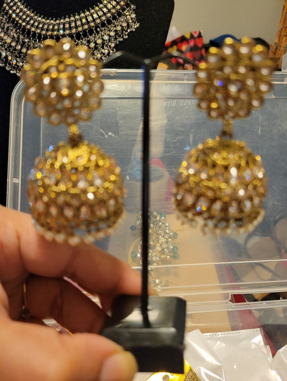 Gold Jhumka Earrings - Elegant Women’s Jewelry